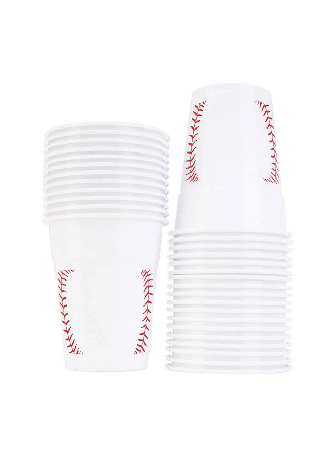 Neliblu Baseball Party Cups Bulk Pack Of 30 Plastic Cups For Birthday Party Supplies Baseball Party Decorations Game Day Family Gatherings Baseball Birthday Party Supplies - Image 1