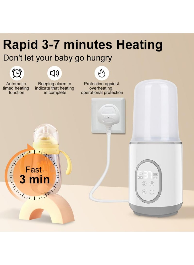 CMGTYYD Baby Bottle Warmer, 8-in-1 Baby Milk Warmer with, Timer, Smart Temperature Control and Automatic Shut-Off, Fast Baby Food Heating & Defrost, Warmer for All Bottles  - Image 4