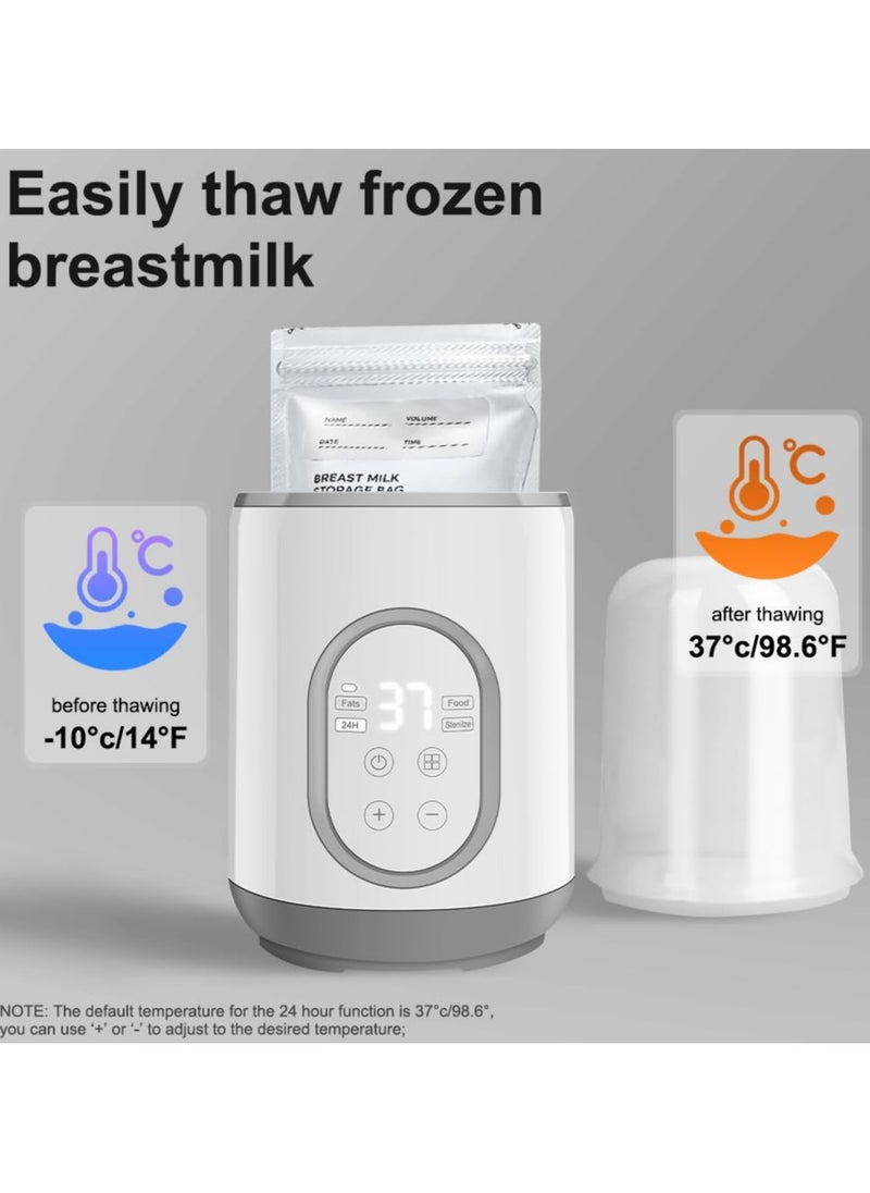 CMGTYYD Baby Bottle Warmer, 8-in-1 Baby Milk Warmer with, Timer, Smart Temperature Control and Automatic Shut-Off, Fast Baby Food Heating & Defrost, Warmer for All Bottles  - Image 5
