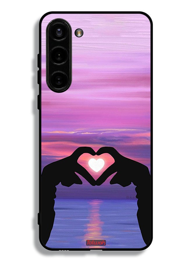 Tolwak Samsung Galaxy S23 Plus 5G Protective Case Cover Heart Moon - Image 3