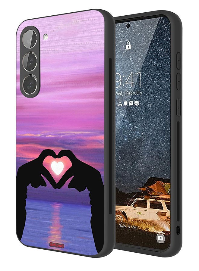 Tolwak Samsung Galaxy S23 Plus 5G Protective Case Cover Heart Moon - Image 1