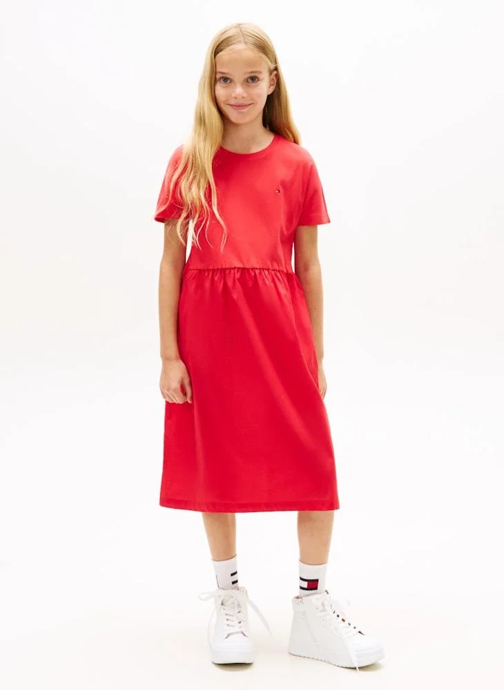 تومي هيلفيغر Kids Mix Media Dress