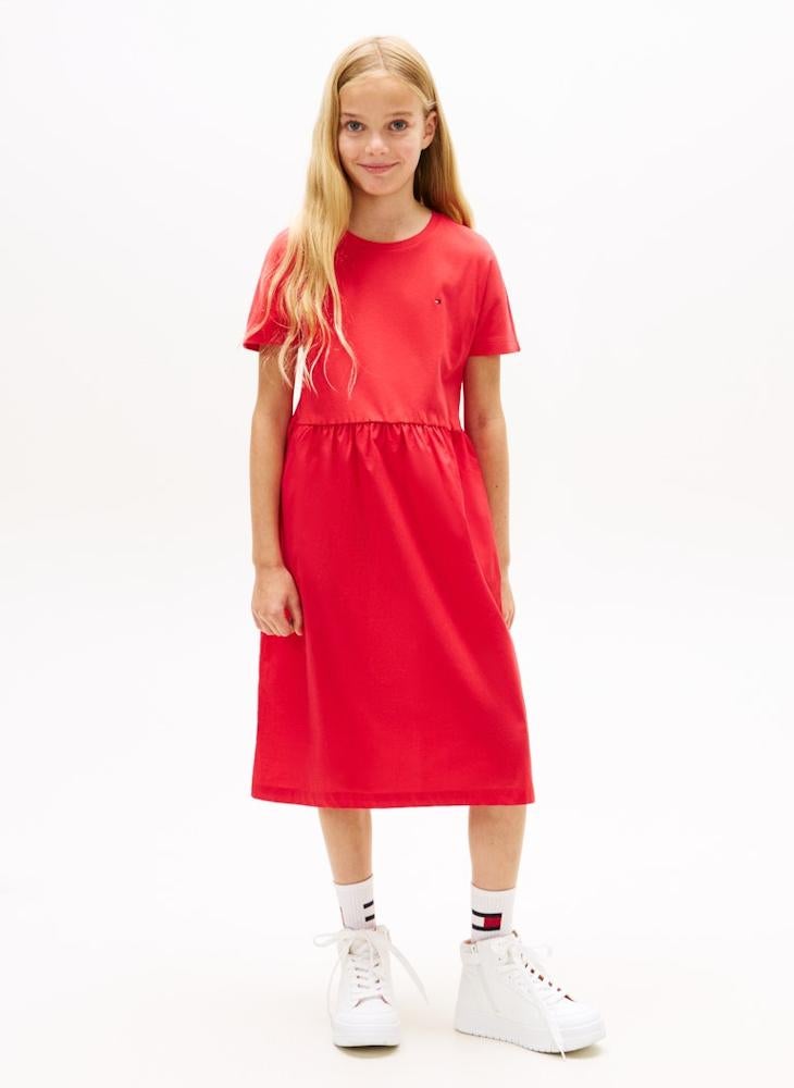 TOMMY HILFIGER Essential Relaxed Fit And Flare Dress - Image 1