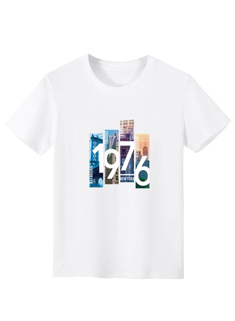New Men's Short Sleeve Summer Men's Short T-Shirt Printed Short Sleeve - Image 1
