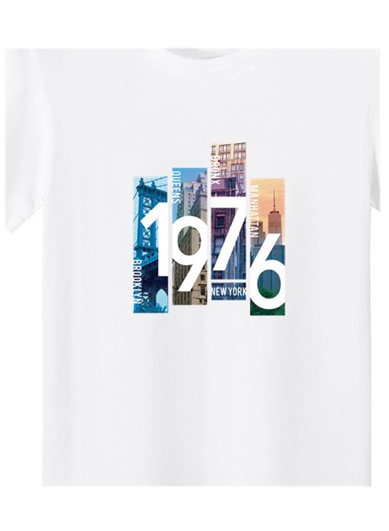 New Men's Short Sleeve Summer Men's Short T-Shirt Printed Short Sleeve - Image 3