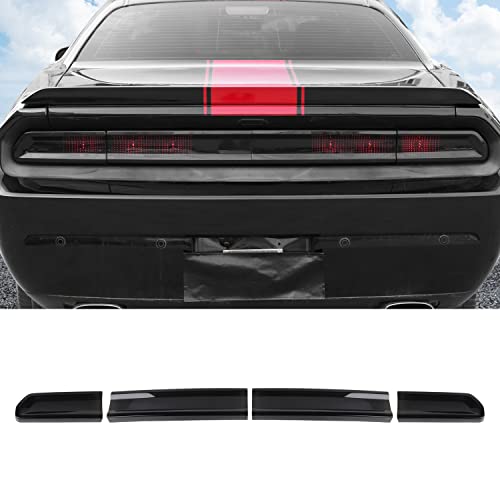 Jimen Compatible with Dodge Challenger 2009-2014, 4PCS Tail Light Cover Trim Exterior Accessories - Image 1