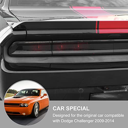 Jimen Compatible with Dodge Challenger 2009-2014, 4PCS Tail Light Cover Trim Exterior Accessories - Image 2