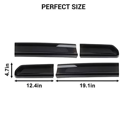 Jimen Compatible with Dodge Challenger 2009-2014, 4PCS Tail Light Cover Trim Exterior Accessories - Image 3