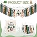 Sanixin One Happy Camper Highchair Banner Adventure Camping Theme 1st Birthday Banner Crown Cake Topper Highchair Photo Prop for Camp Birthday Party Decorations Camp - Image 4
