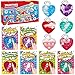 SURCVIO Valentine Day Gifts for Kids 24 Pack Pop Fidget HeartShaped Mini Push Bubble Sensory it Fingertip Keychain Fidget Toys Decompression Valentines Classroom Party Favors Exchange Gifts for Kids - Image 2