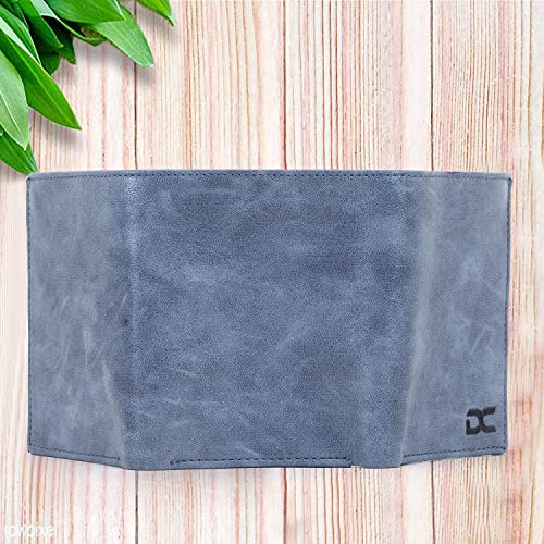 Dezire Crafts Men's Blue Artificial Leather Wallet (5 Card Slots,Sky Blue) - Image 3