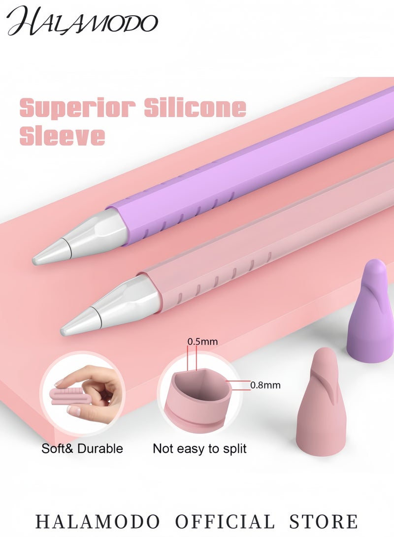 Halamodo جراب Apple Pencil من الجيل الثاني مع غطاء سيليكون بمقبضين وحامل حماية لجهاز iPad Pro - Image 4