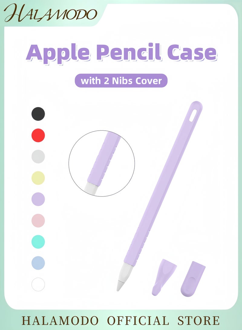 Halamodo جراب Apple Pencil من الجيل الثاني مع غطاء سيليكون بمقبضين وحامل حماية لجهاز iPad Pro - Image 1