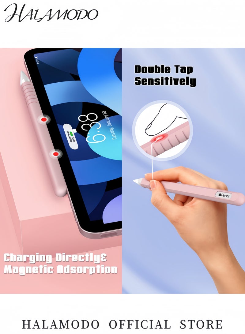 Halamodo جراب Apple Pencil من الجيل الثاني مع غطاء سيليكون بمقبضين وحامل حماية لجهاز iPad Pro - Image 3
