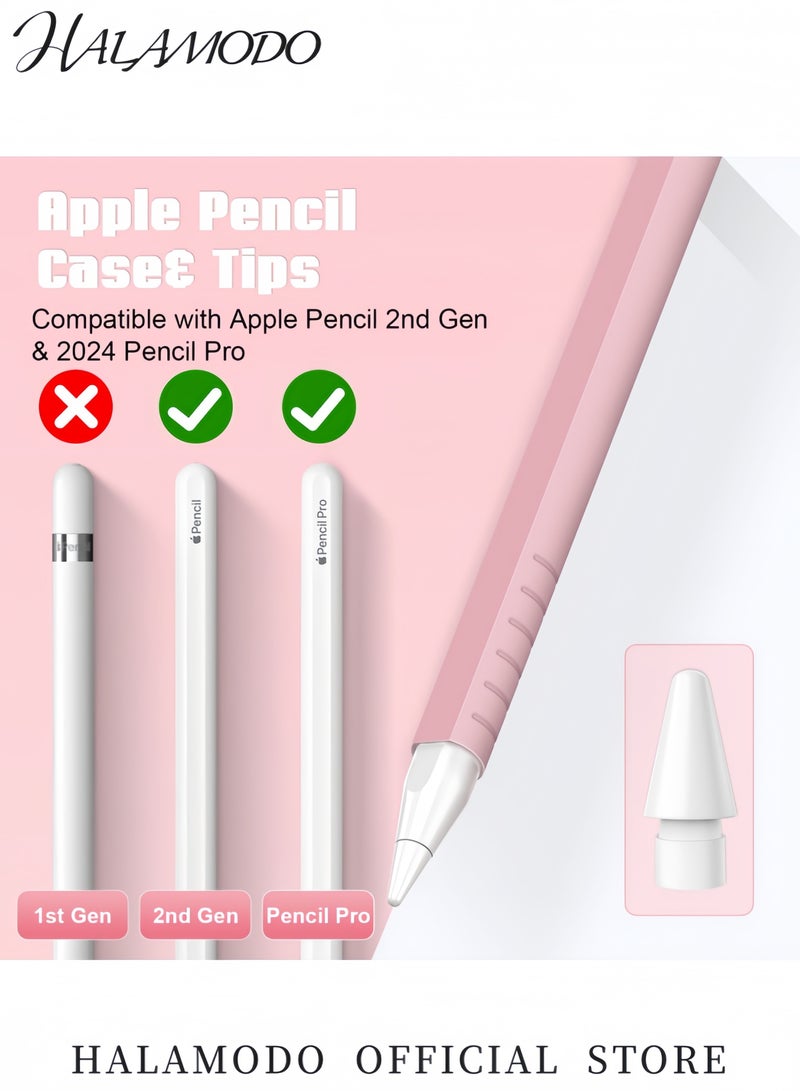 Halamodo جراب Apple Pencil من الجيل الثاني مع غطاء سيليكون بمقبضين وحامل حماية لجهاز iPad Pro - Image 2