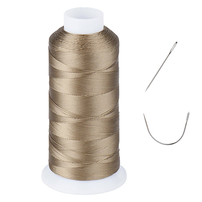 simthread UV Resistant - Heavy Duty Outdoor Thread for Hand or Machine Sewing - Simthread 100% Polyester Bonded Thread Tex 69 (12wt) - 1500 Yards NP-Steel - Image 3