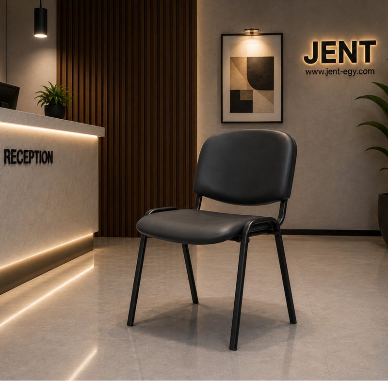 Fixed metal reception chair