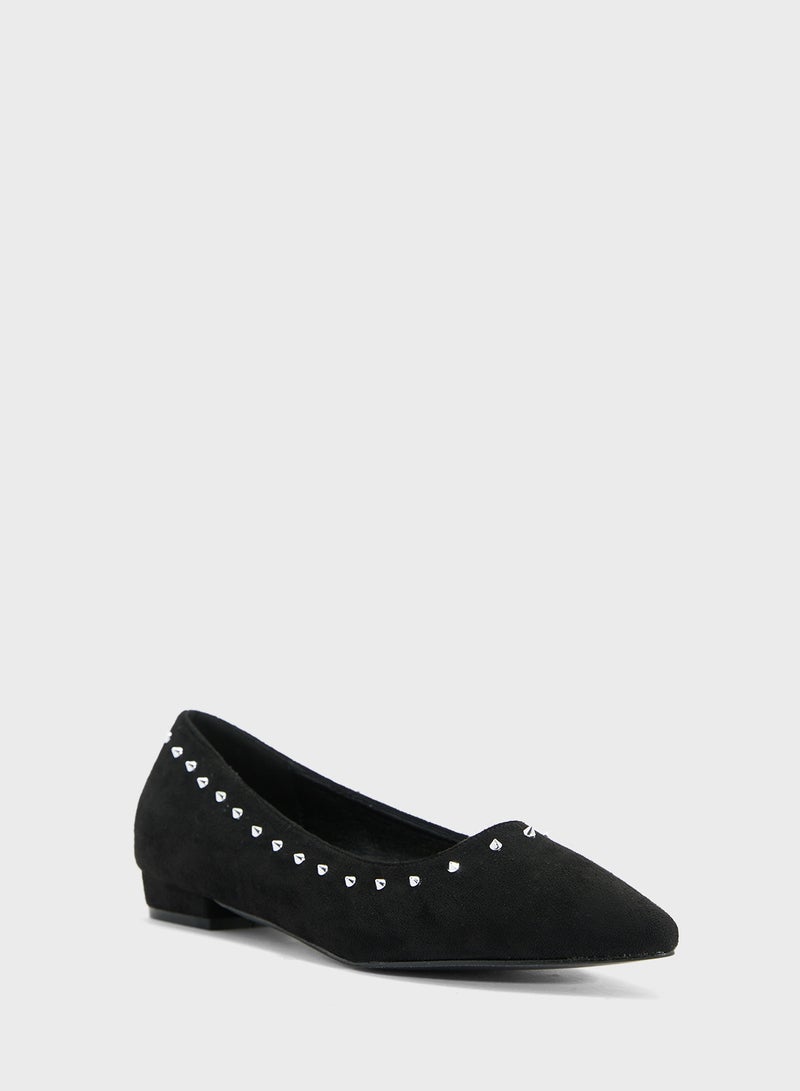 Ginger Studded Ballerina Flat  - Image 2