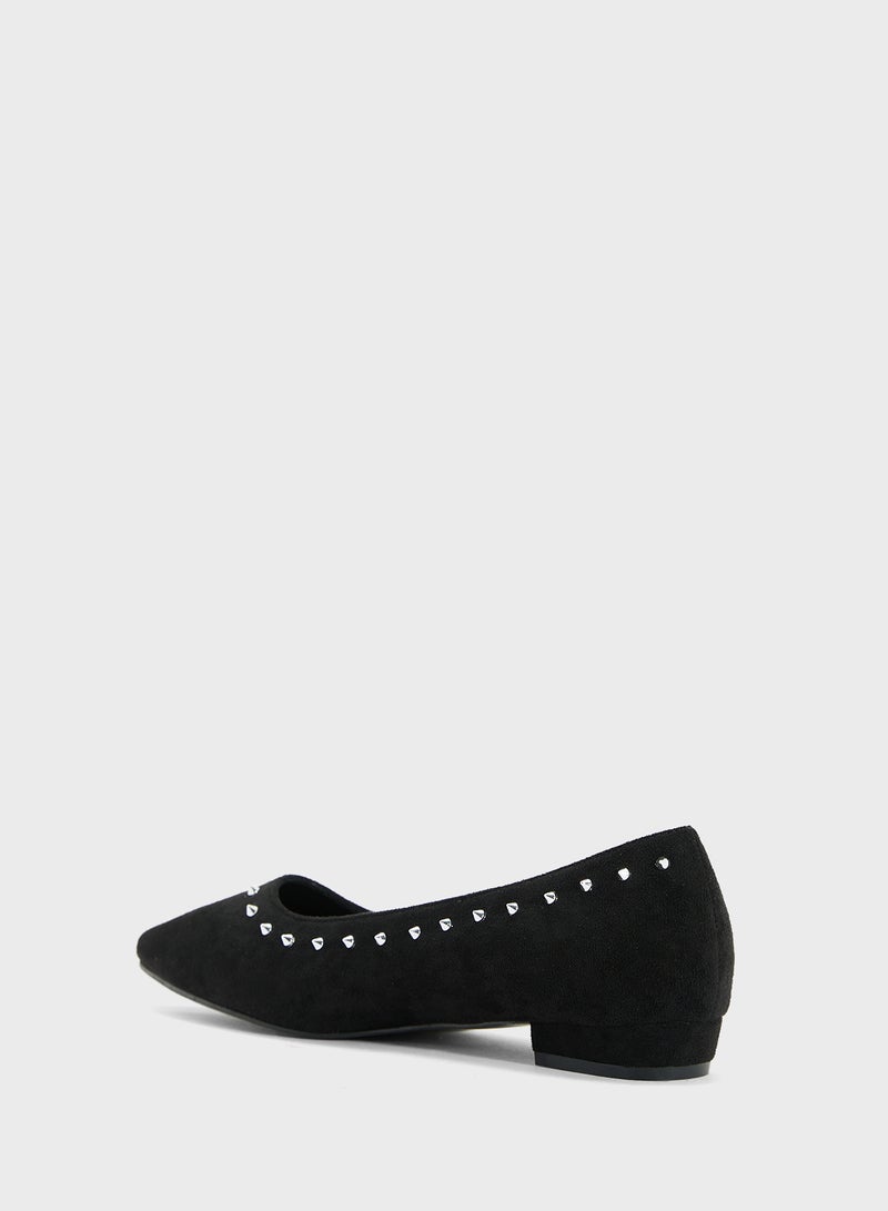 Ginger Studded Ballerina Flat  - Image 3