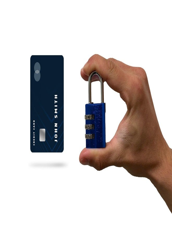 ABUS 145/30 Non-TSA Combination Lock for Hard Cases, Luggage, Resettable, Blue - Image 2