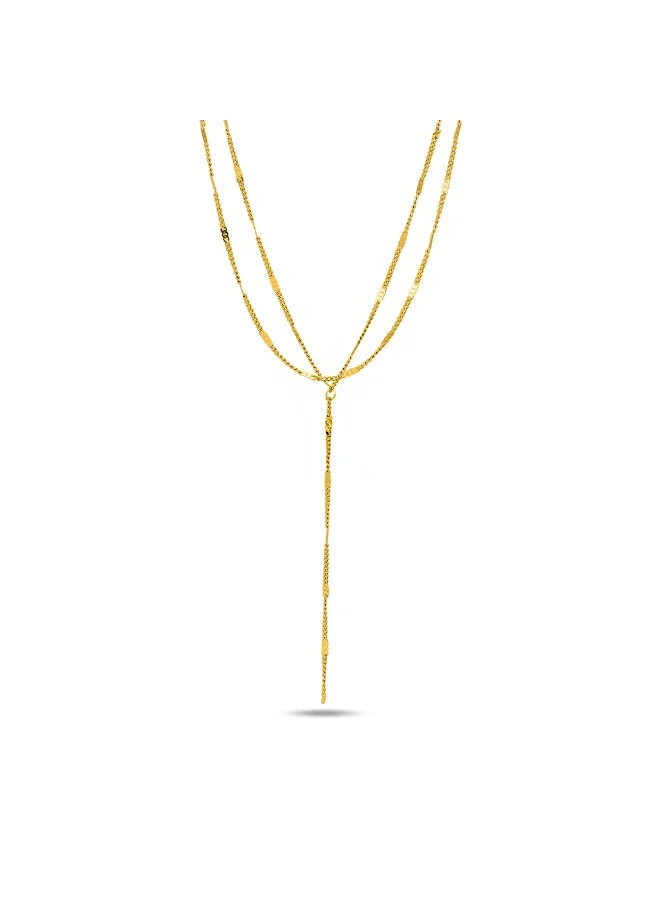 Palmonas PALMONAS 18k Gold Tone Plated Chic Layered Necklace
 for Women