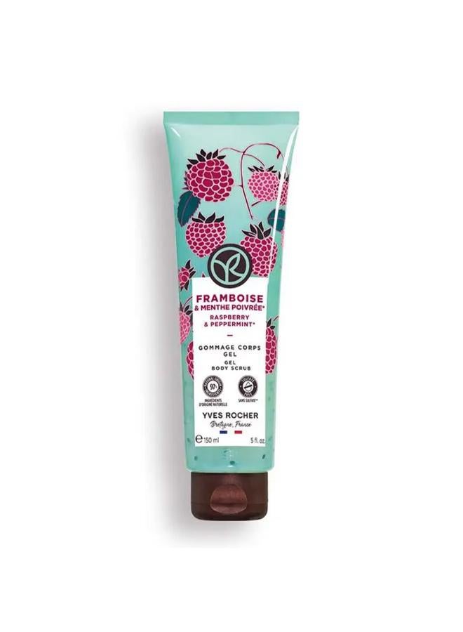 Yves Rocher Raspberry & Peppermint Body Scrub 150ml  - Image 1
