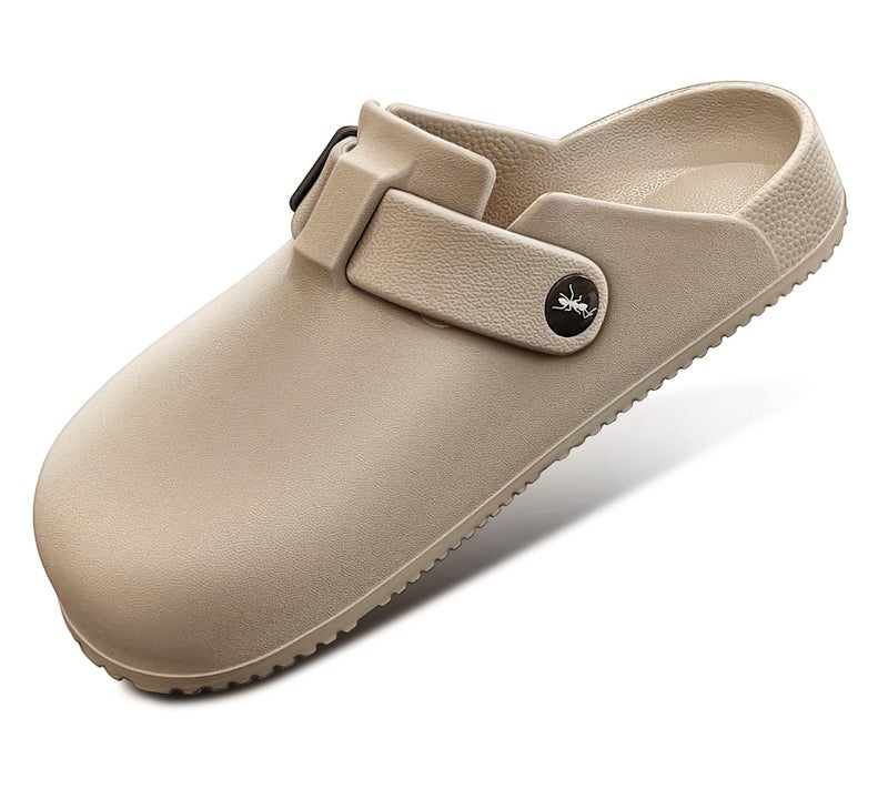 Bigant Womens Clogs,Mercy Mules for Womens Nurse Shoes-Slip on Garden Work Shoes(Camel-9 Women/7 Men) - Image 1