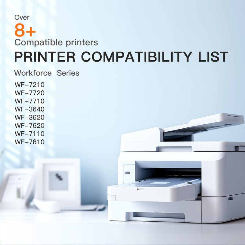 E-Z Ink إي-زد إنك (خراطيش حبر معاد تصنيعها بديلة لإبسون 252XL 252 XL مجموعة مدمجة للاستخدام مع ووركفورس WF-7110 WF-7710 WF-7720 WF-3640 WF-3620 (4 أسود كبير، 2 سماوي، 2 أرجواني، 2 أصفر) 10 عبوة) - Image 2