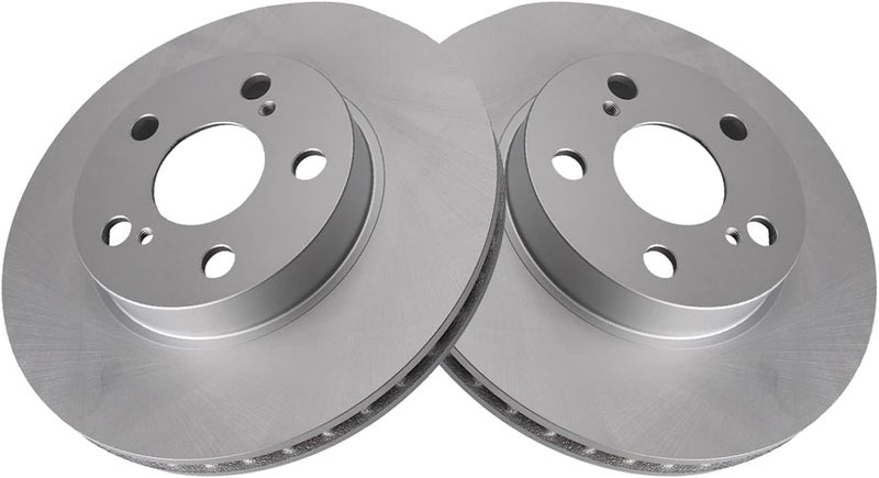 TRQ Front Brake Rotors Set Vented Premium G-Coated Compatible with 2004-2009 Toyota Prius - Image 5