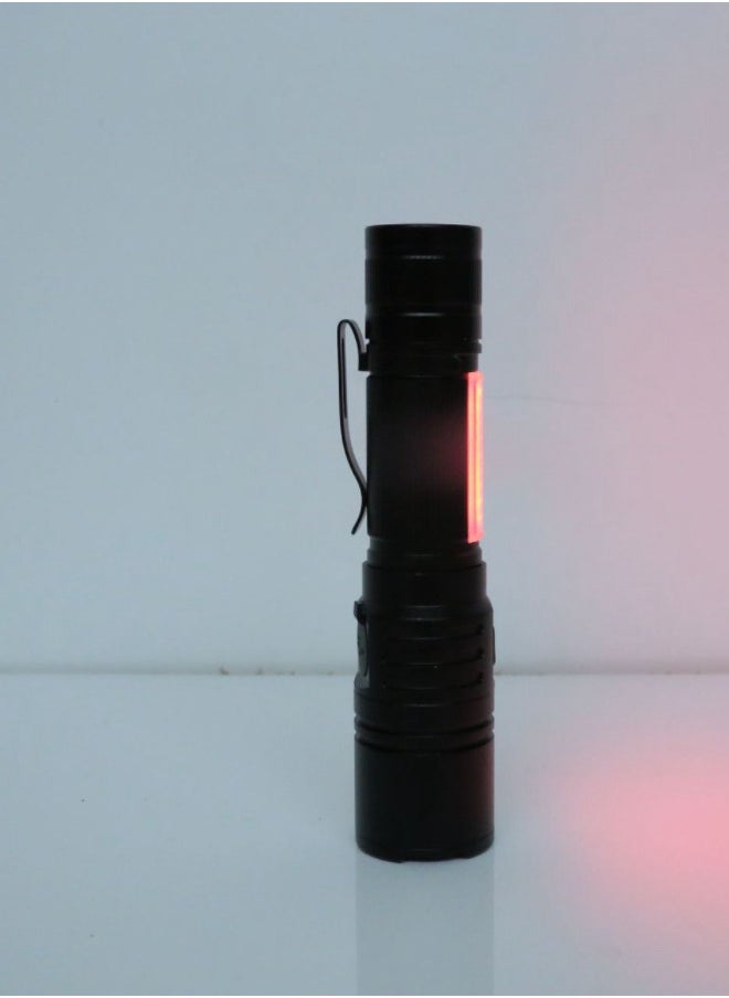 Generic Advanced USB Rechargeable Fluorescent Detection Flashlight - Red, White, and Purple Light, COB LED, Adjustable Focus, Multi-Function, Overcharge Protection  - Image 2
