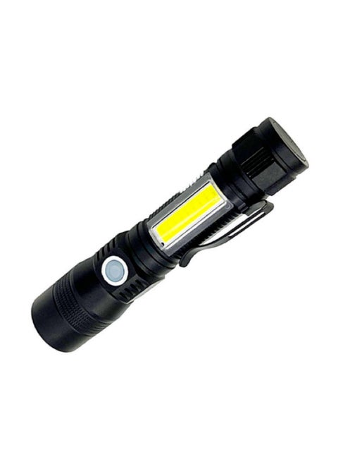 Advanced USB Rechargeable Fluorescent Detection Flashlight - Red, White, and Purple Light, COB LED, Adjustable Focus, Multi-Function, Overcharge Protection