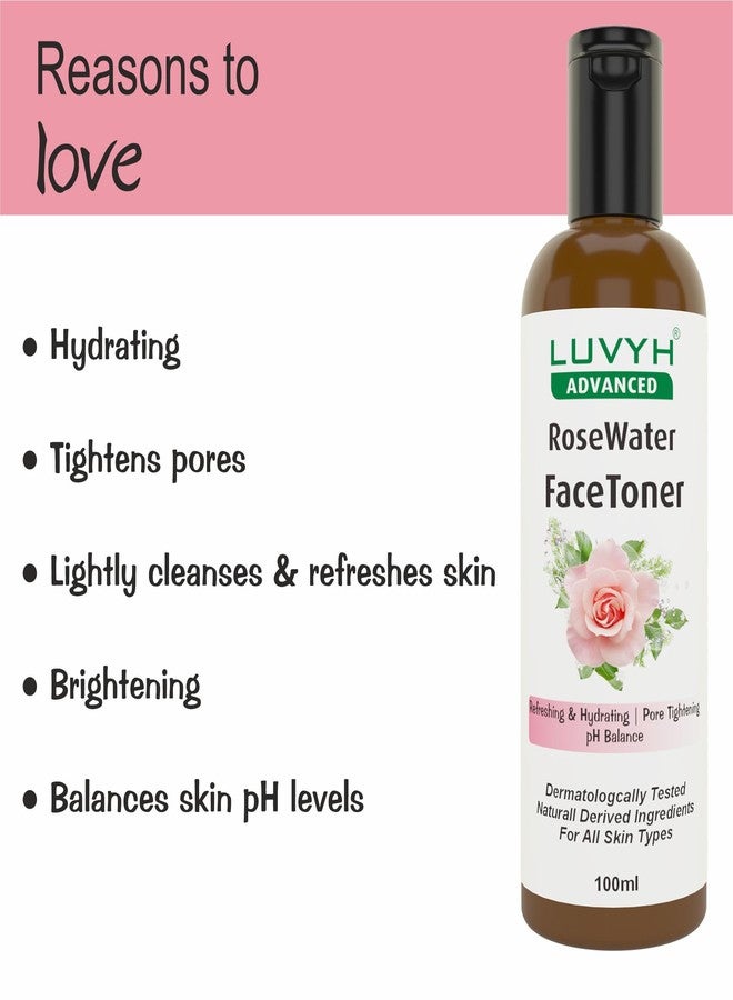 Luvyh Rose water Toner 100ml - Image 3