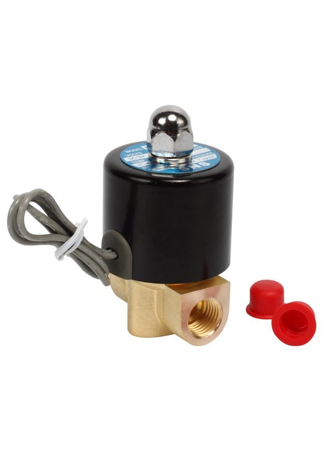 Sns 2W025-N08/AC110V 1/4"NPT Brass Electric Solenoid Valve Normally Closed Water, Air, Diesel - Image 1