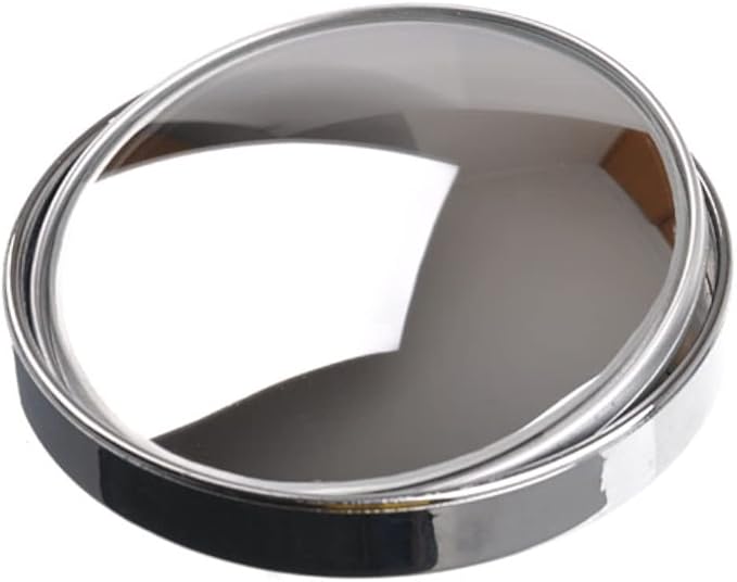 Wide Angle Convex Rearview Mirror Adjustable For Enhanced Visibility Silver 8 30X8 30X2 20CM Shatterproof Easy Installation - Image 1