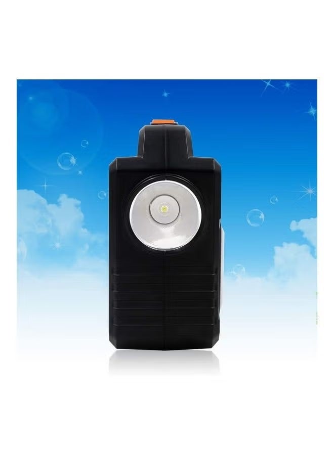 Solar Power Lighting System With Battery And Solar Panel Bulbs Black 18.18×7.24 X12.48cm - Image 4