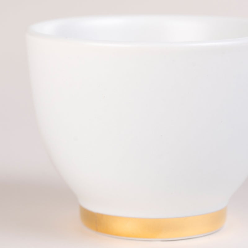 Dallaty white porcelain and glass Tea and coffee cups set 18 pcs - Image 4