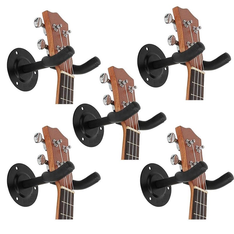 CERLINK Guitar Wall Hanger, Guitar Wall Mount, Guitar Hanger Wall Hook Stand Rack for Acoustic | Electric | Bass Guitar | Banjo | Mandolin, Guitars Accessories (Pack of-5) - Image 1