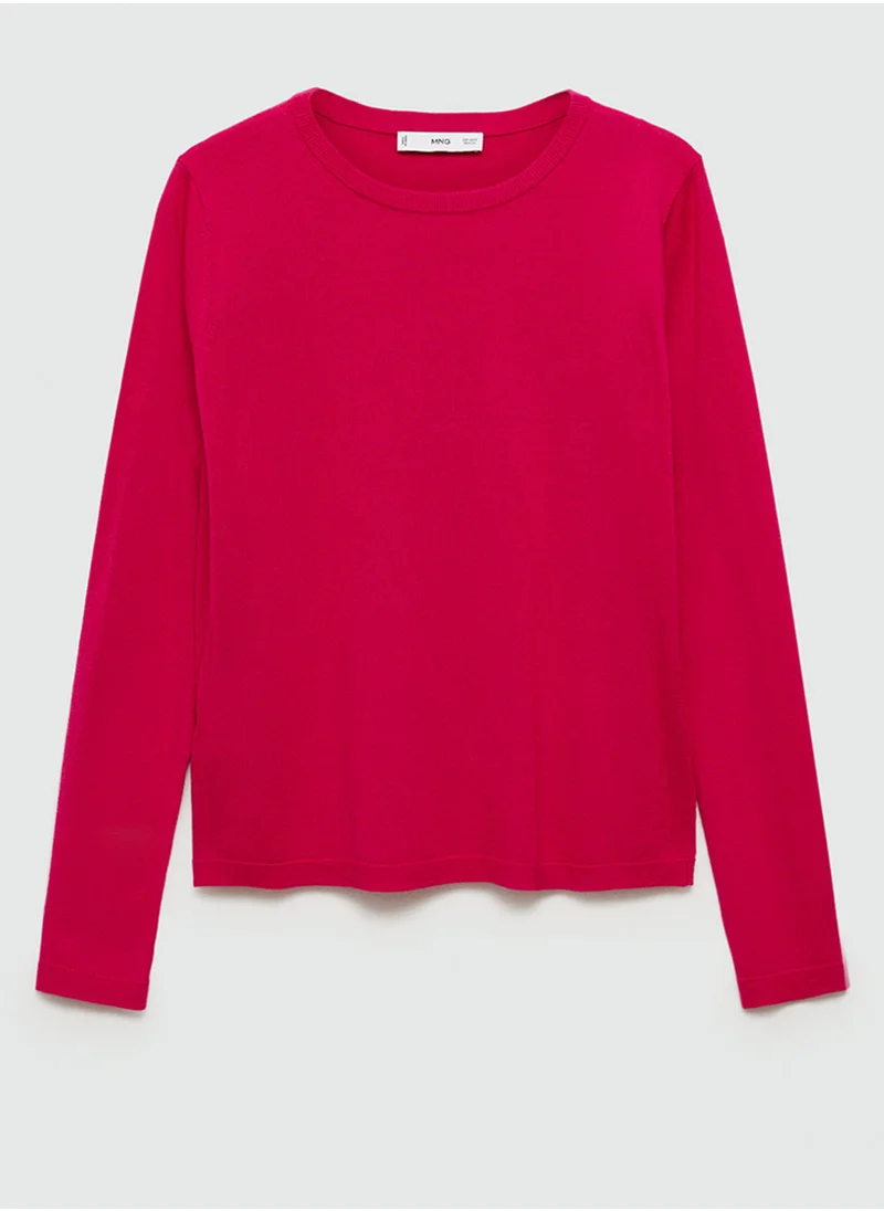 MANGO Crew Neck Sweater
