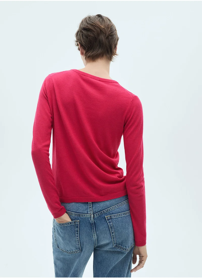 MANGO Crew Neck Sweater