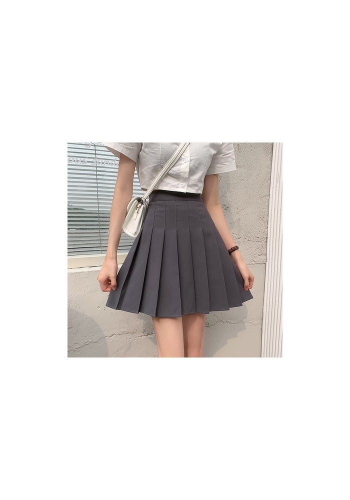plus size pleated skirt women's 2023 spring and summer new academic style slim fit slim skirt high waist hip a-shaped skirt - Image 1