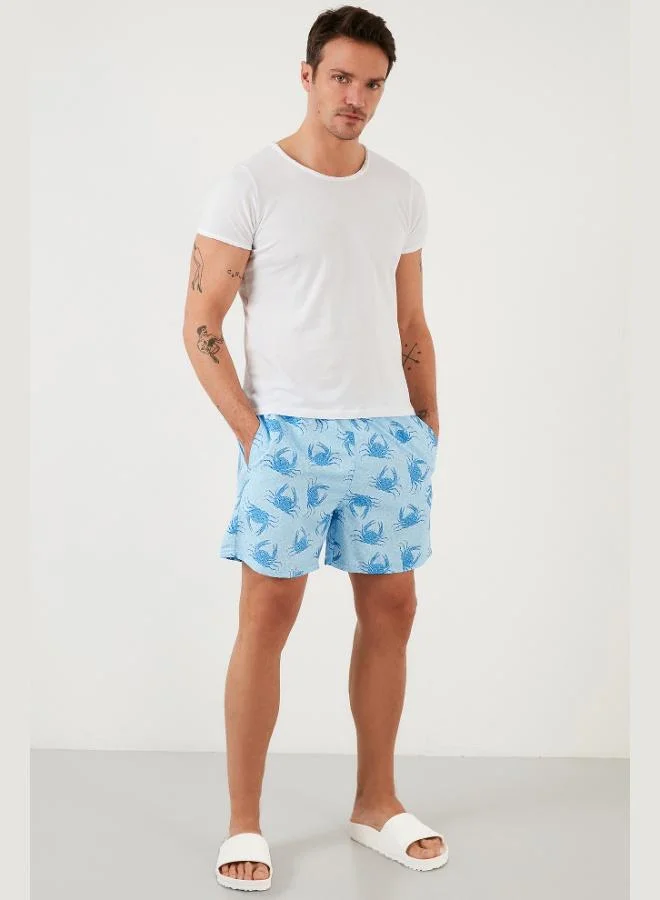 Buratti  Buratti Patterned Swim Shorts Waist-Tied Pocket Swimsuit Short Men's SWIMSUIT SHORT 3800283 for Men | Best Price UAE