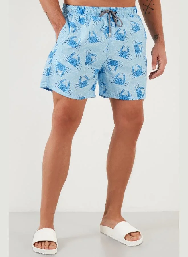 Buratti Patterned Swim Shorts Waist-Tied Pocket Swimsuit Short Men's SWIMSUIT SHORT 3800283