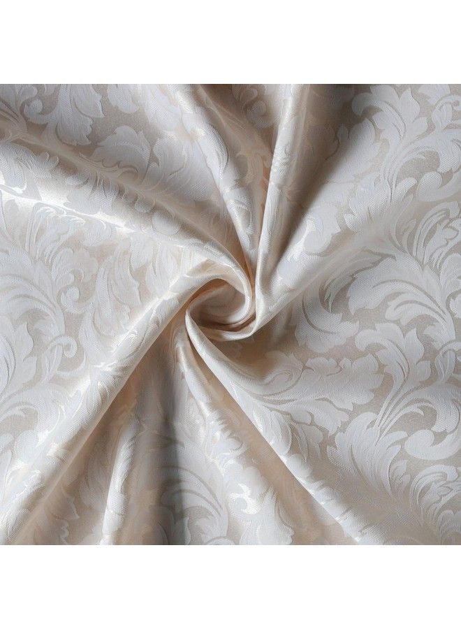 Tektrum 70 X 70 Inch Square Damask Jacquard Tablecloth Table Cover Waterproof/Spill Proof/Stain Resistant/Wrinkle Free/Heavy Duty Great For Banquet Parties Dinner Kitchen Wedding (Beige) - Image 5