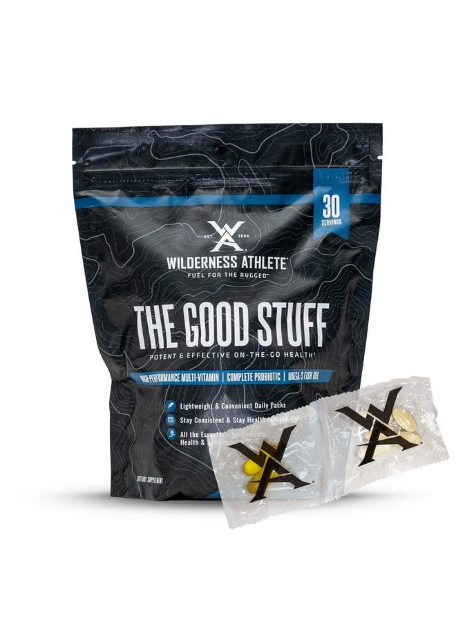 Wilderness Athlete The Good Stuff ; Daily Vitamin Pack Multivitamin For Women & Men Vitamin Packs For Men & Women Health Supplement Probiotics Omega 3 Fish Oil & Multivitamins With Zinc  - Image 2