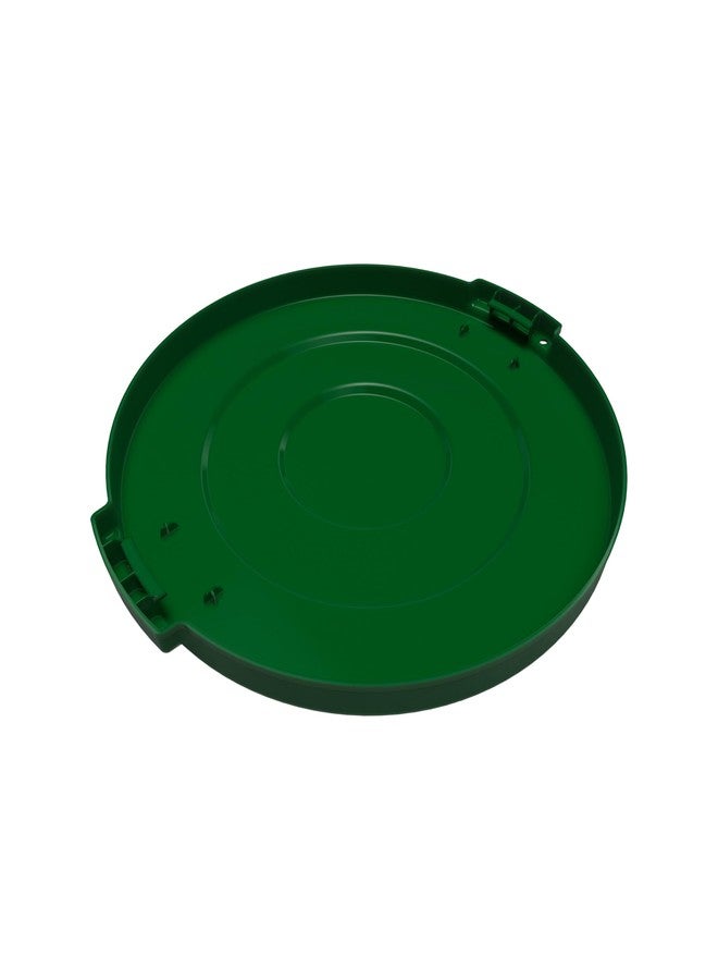 SPARTA Bronco Waste Container Trash Can Lid, Round Trash Bin for Disposal, 10 Gallons, Green - Image 5