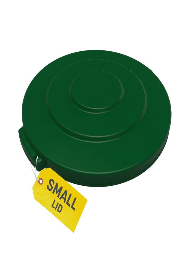 SPARTA Bronco Waste Container Trash Can Lid, Round Trash Bin for Disposal, 10 Gallons, Green - Image 1
