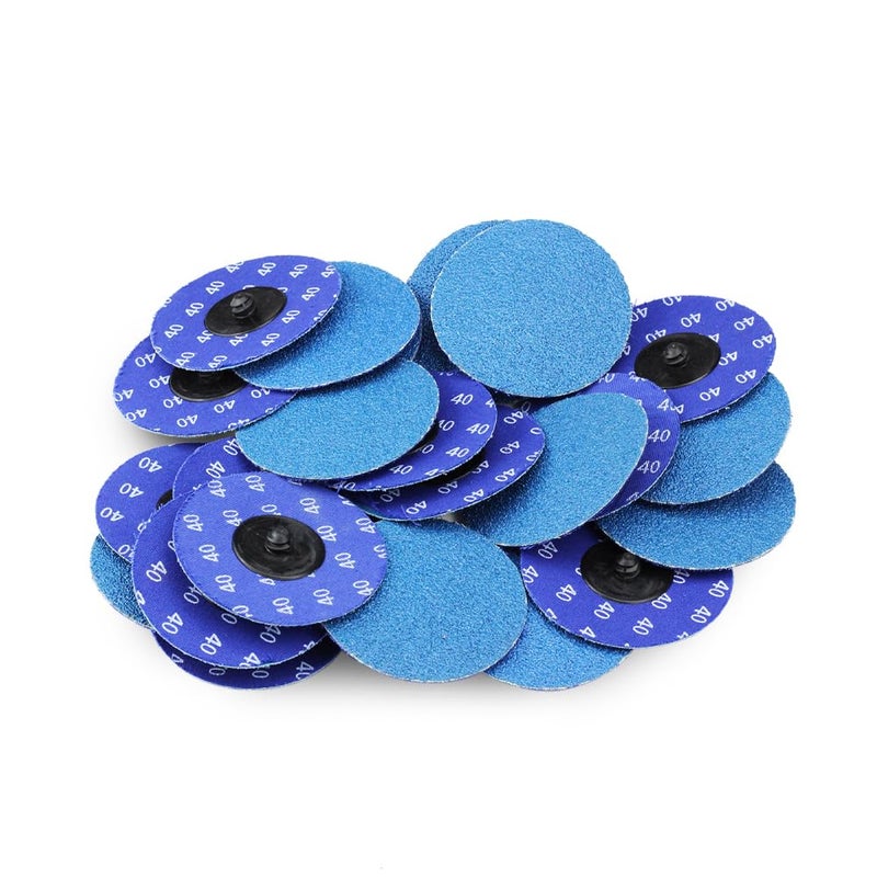BHA Zirconia Quick Change Sanding Discs, 3", 40 Grit - 25 Pack - Image 1
