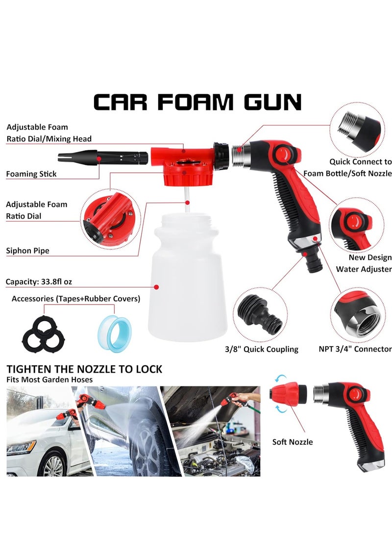 FlashHawk 35Pcs Car Drying Microfiber Towel Car Wash Detailing Kit Cleaning Brush - Image 2