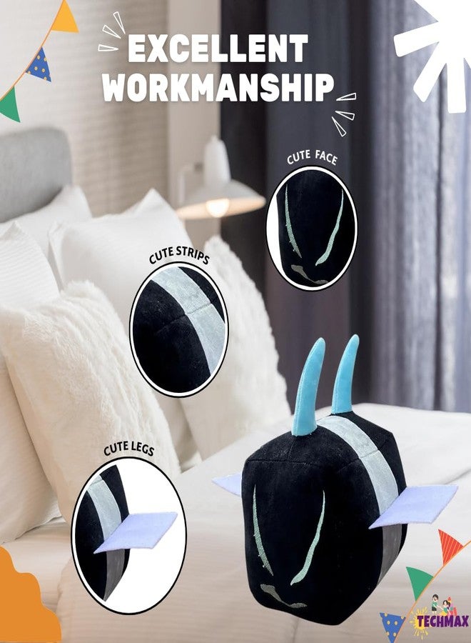 TechMax Solution Cute Square Blue Bee Plush Soft Toy - Image 4