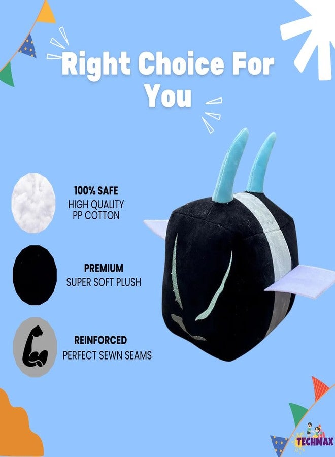 TechMax Solution Cute Square Blue Bee Plush Soft Toy - Image 3